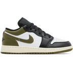 Air Jordan 1 Low 'Black Toe Medium Olive’