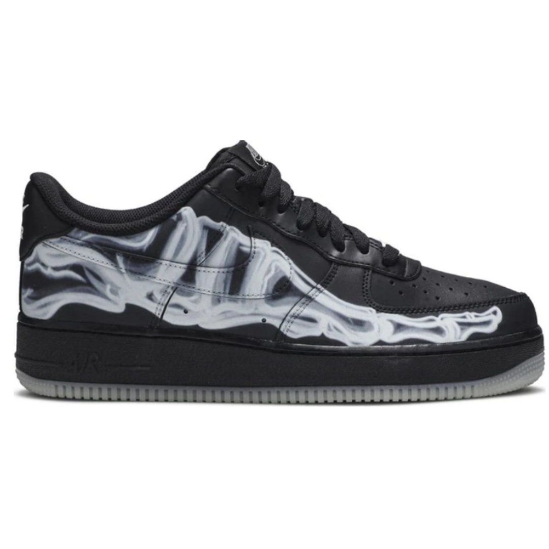 Air Force 1 Low Black Skeleton Halloween