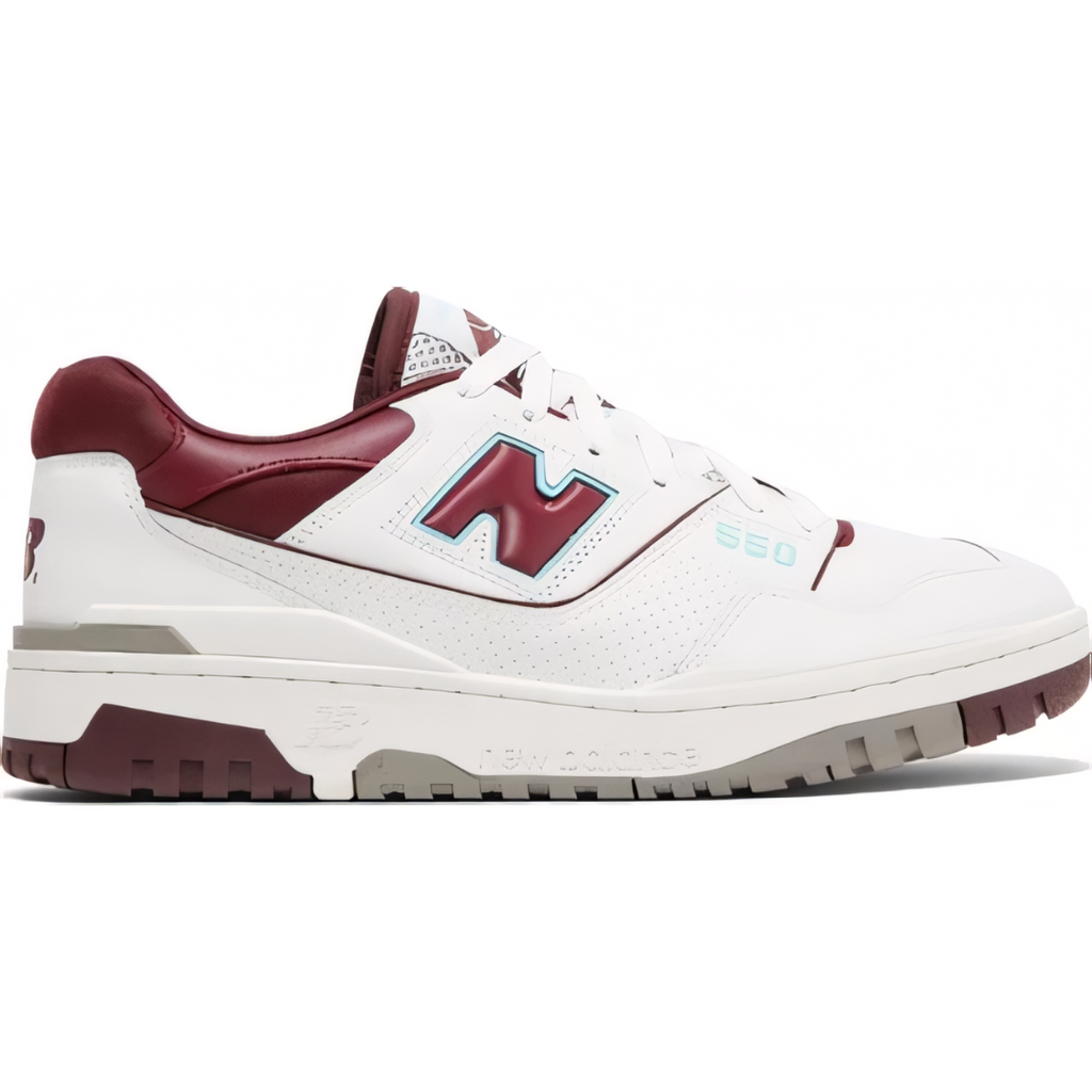 New Balance 550 Burgundy Turquoise