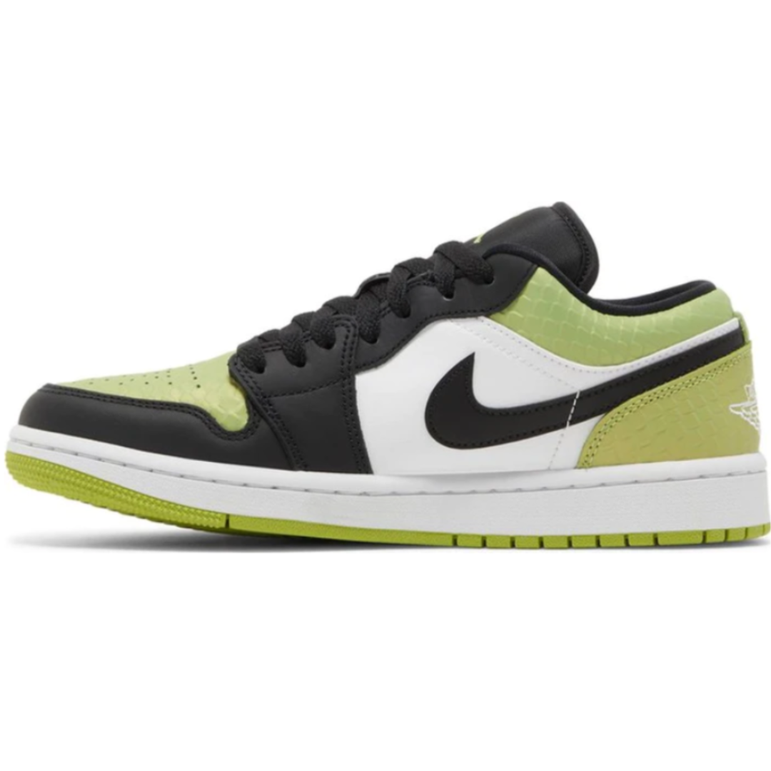 Air Jordan 1 Low Snakeskin Vivid Green