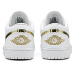 Air Jordan 1 Low Metallic Gold White