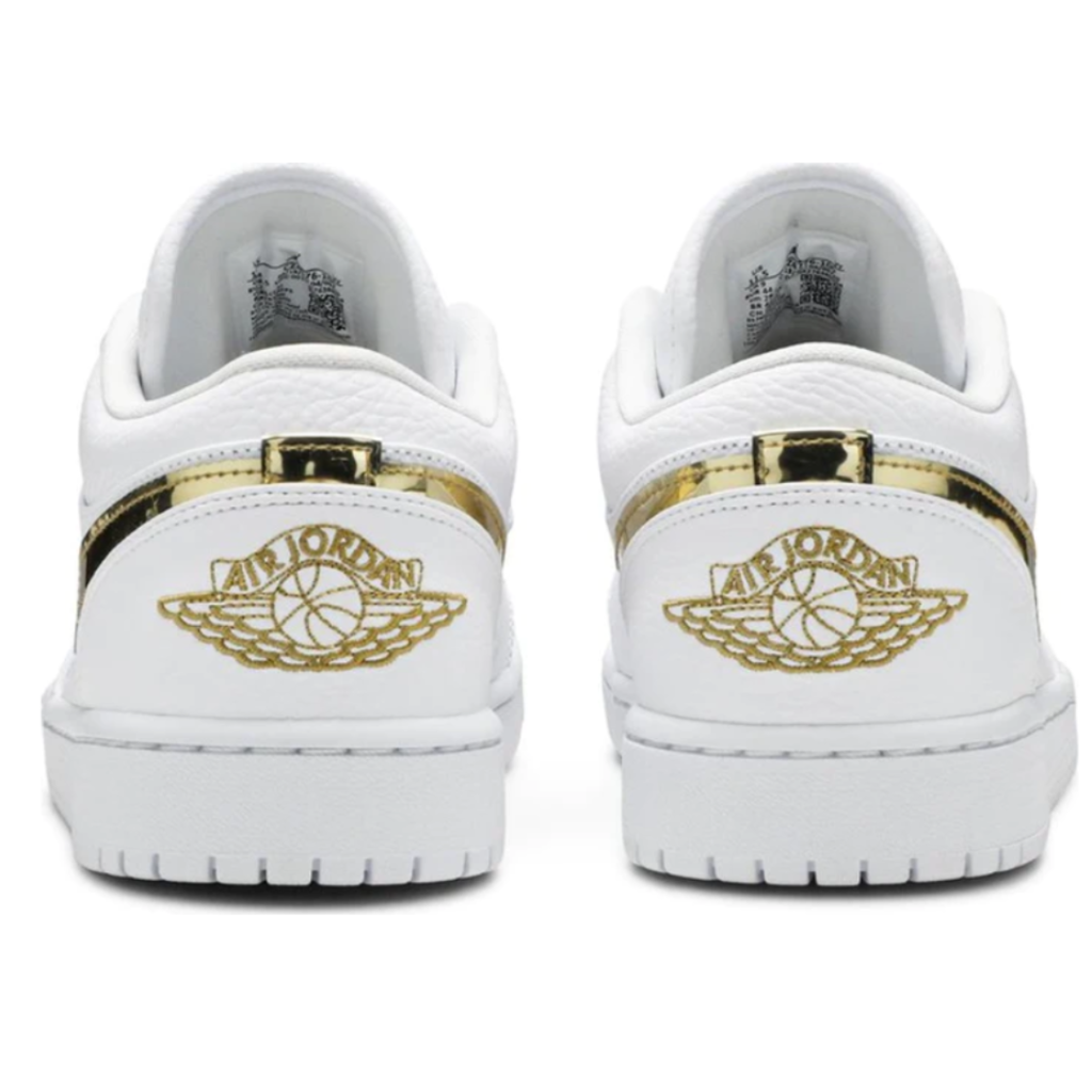 Air Jordan 1 Low Metallic Gold White