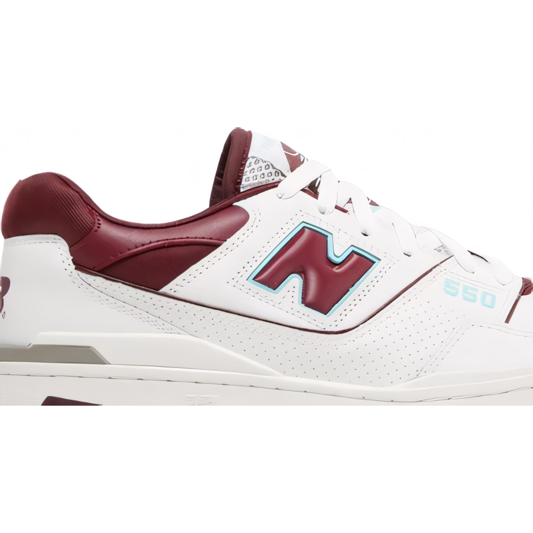 New Balance 550 Burgundy Turquoise