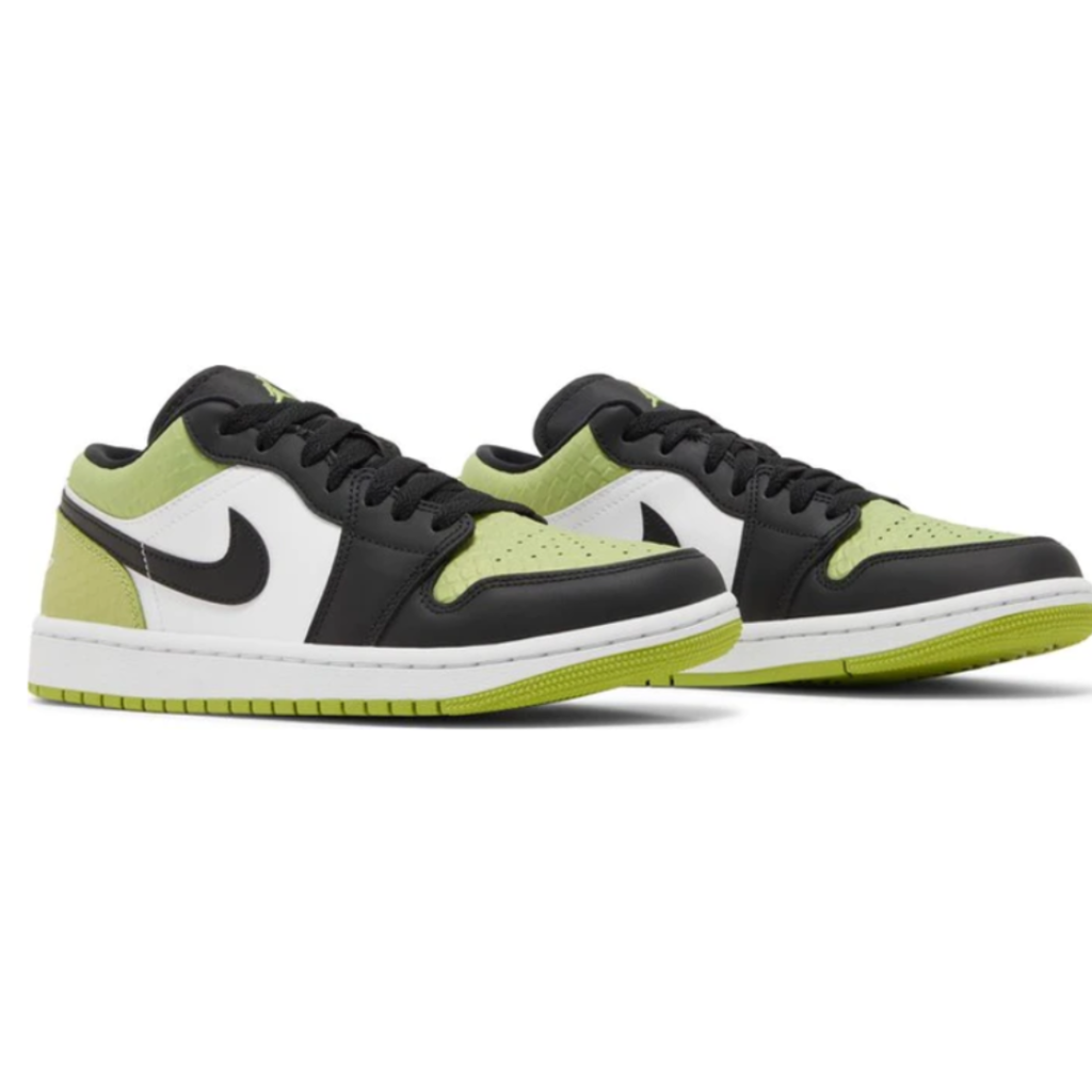 Air Jordan 1 Low Snakeskin Vivid Green