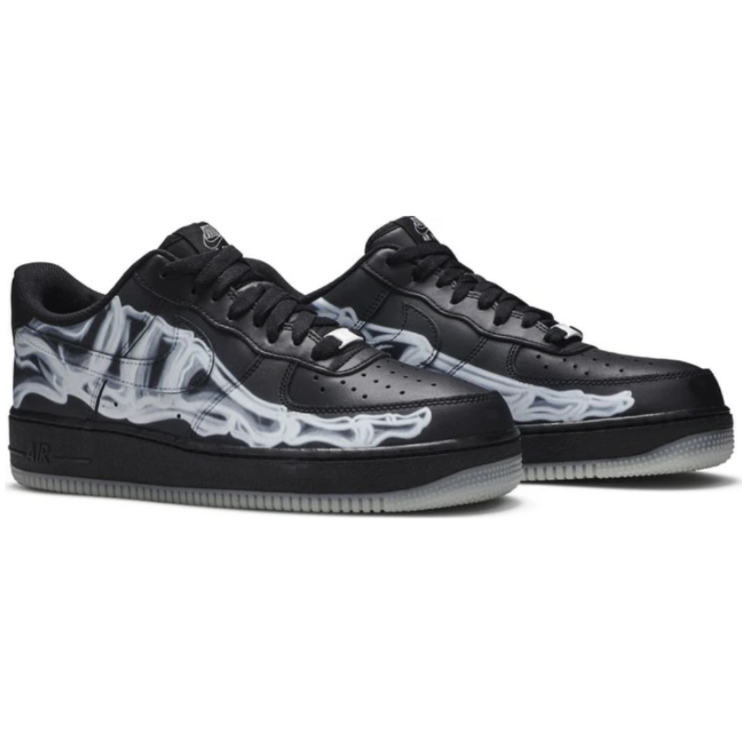 Air Force 1 Low Black Skeleton Halloween