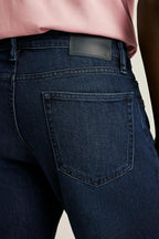 Calça Jeans Masculina Azul Escuro Stretch