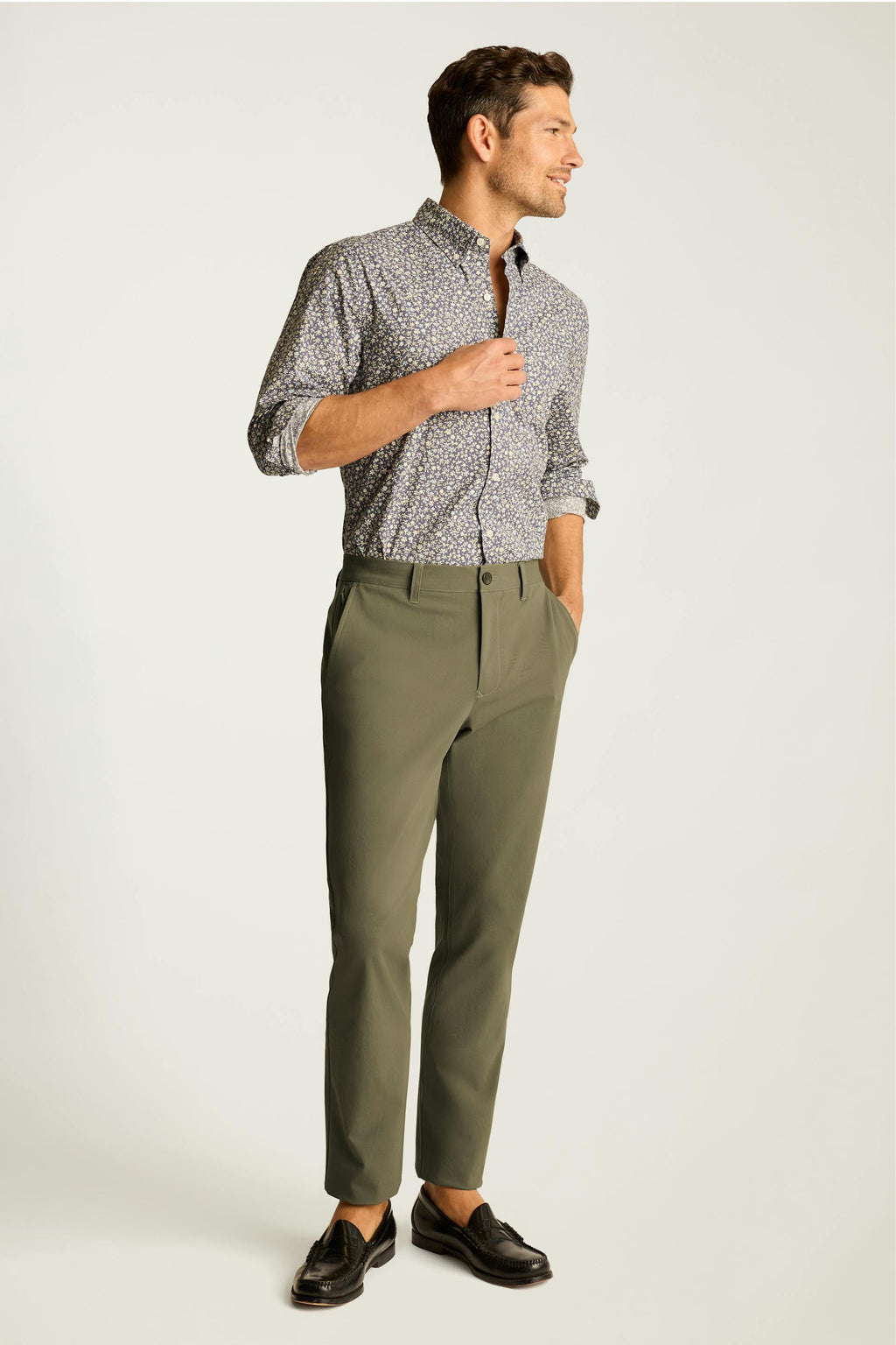 Calça Alfaiataria Social Masculina Chino