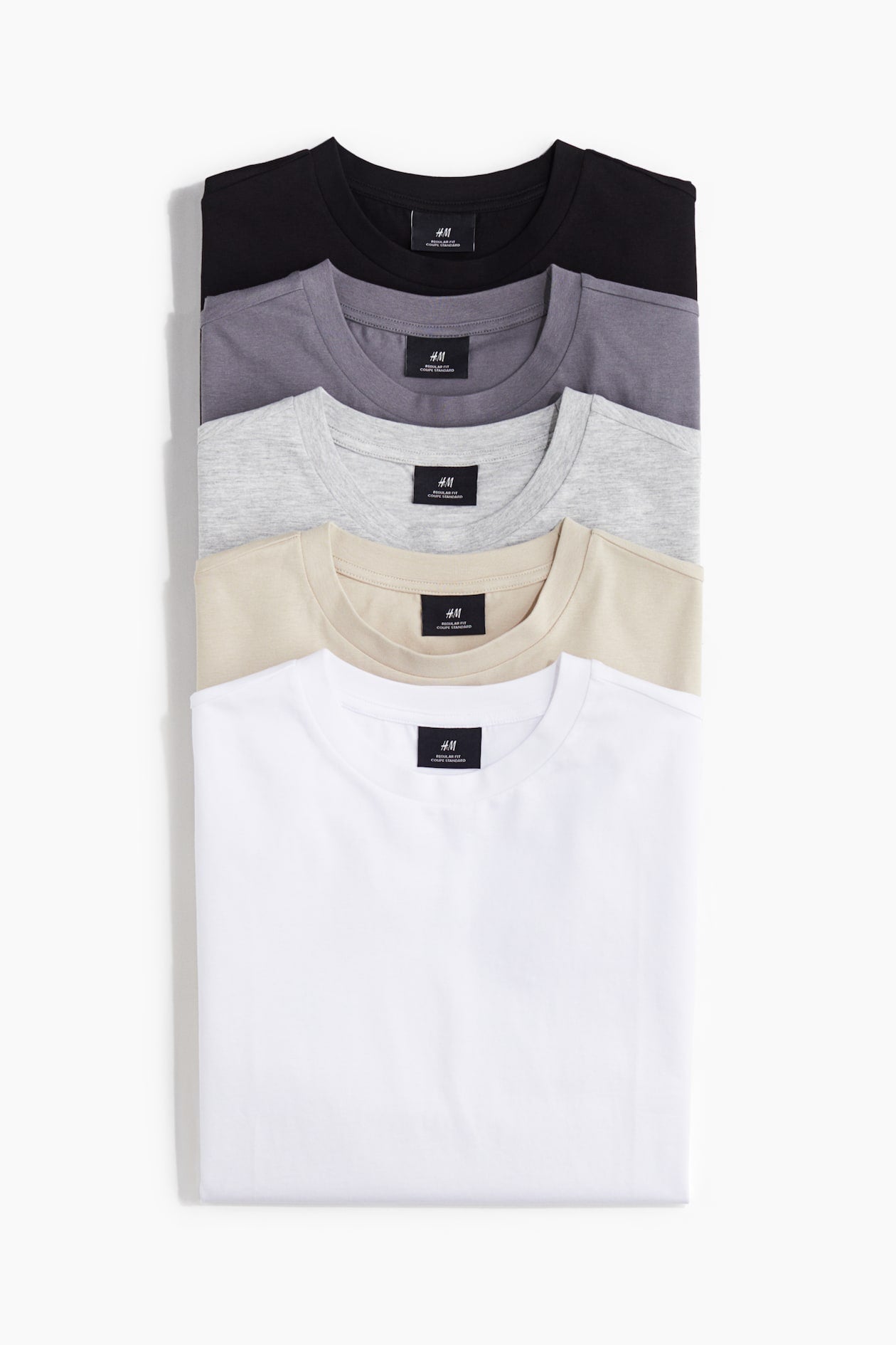 Camisetas Masculina Basic- Kit 5 Unidades