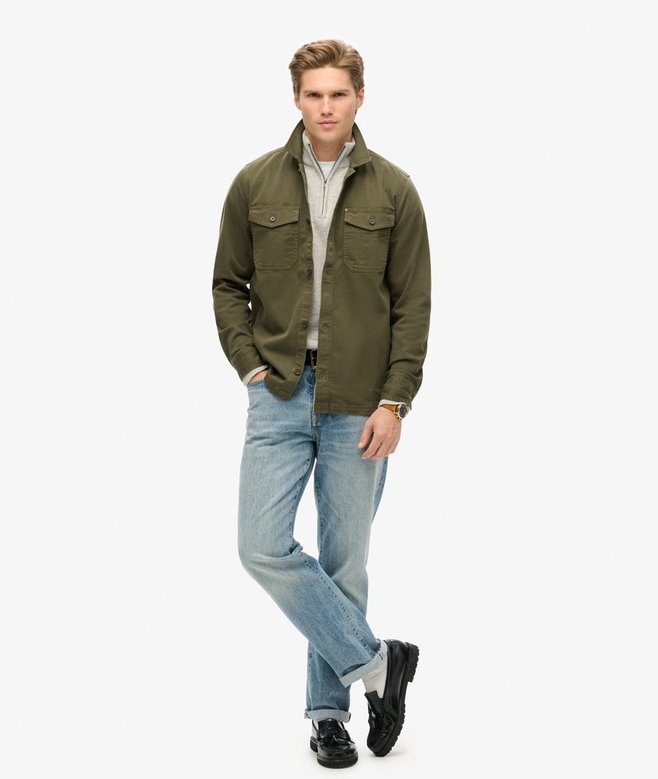 Blusa Sobrecamisa Masculina Herringbone